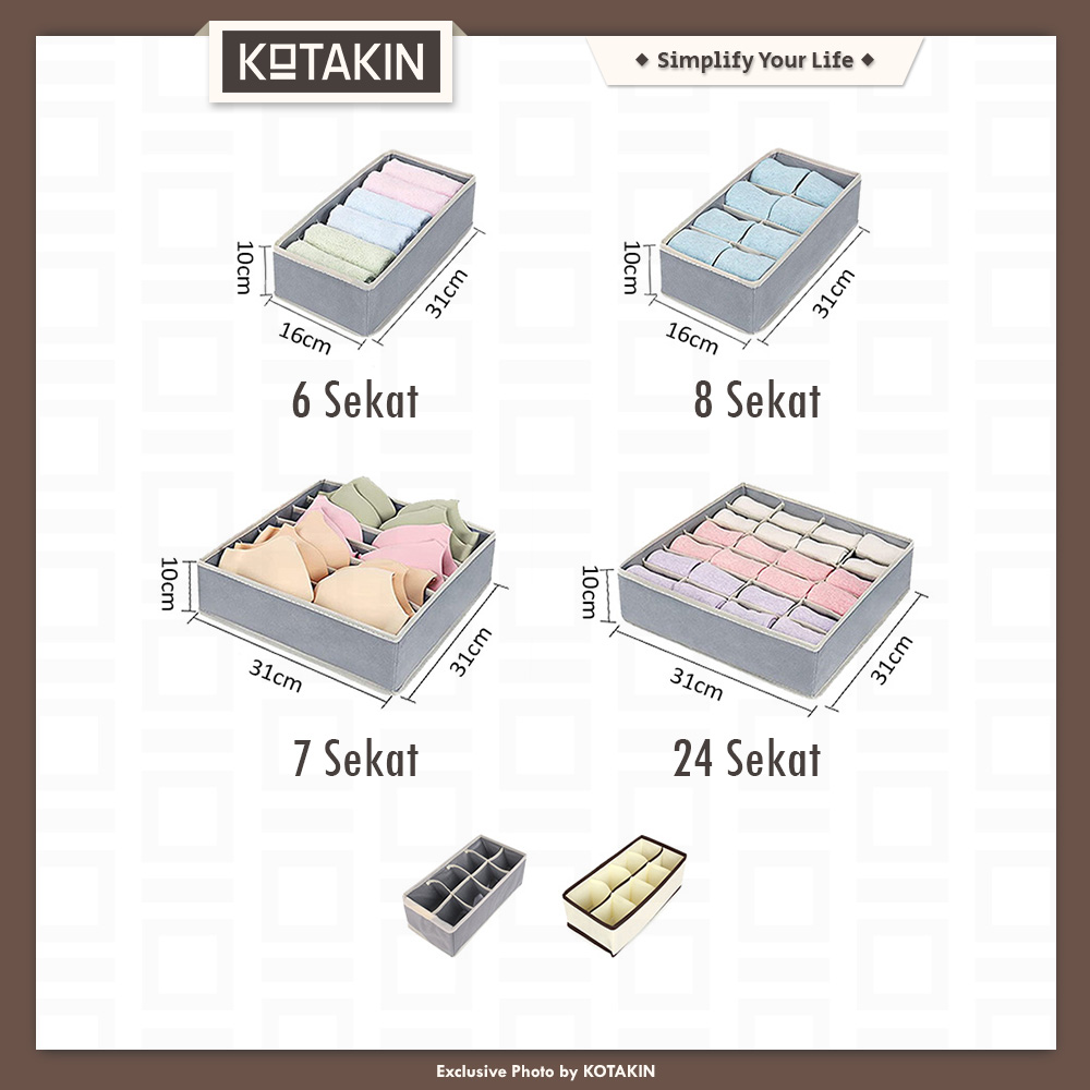 Storage Box Underwear Penyimpanan Pakaian Dalam